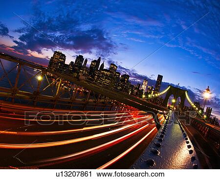 USA, New York State, New York City, Manhattan, Brooklyn Bridge at dusk View Large Photo Image Stock Image - USA, New York State, New York City, Manhattan, Brooklyn Bridge at dusk. Fotosearch