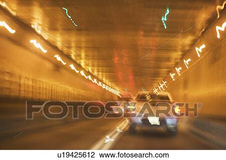 USA, New York State, New York City, Manhattan, Cars in tunnel, blurred motion View Large Photo Image Stock Image - USA, New York State, New York City, Manhattan, Cars in tunnel, blurred motion. Fotosearch