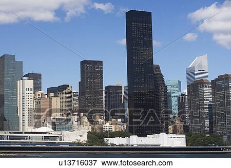Stock Photo - USA, New York State, New York City, Manhattan, Skyscrapers of Manhattan. Fotosearch