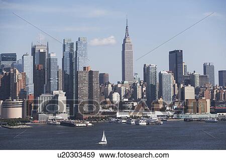 Stock Photo - USA, New York State, New York City, Manhattan, Skyscrapers of Manhattan. Fotosearch