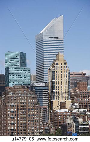 Stock Photography - USA, New York State, New York City, Manhattan, Skyscrapers of Manhattan. Fotosearch