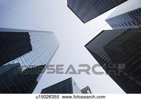 USA, New York State, New York City, Manhattan, Low angle view of skyscrapers View Large Photo Image Stock Photography - USA, New York State, New York City, Manhattan, Low angle view of skyscrapers. Fotosearch