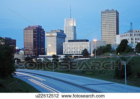 USA, Ohio, Akron, Skyline at dusk View Large Photo Image Stock Image - USA, Ohio, Akron, Skyline at dusk. Fotosearch