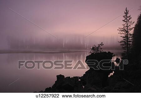 USA, Oregon, Deschutes County, Morning mist on Sparks Lake View Large Photo Image Stock Image - USA, Oregon, Deschutes County, Morning mist on Sparks Lake. Fotosearch