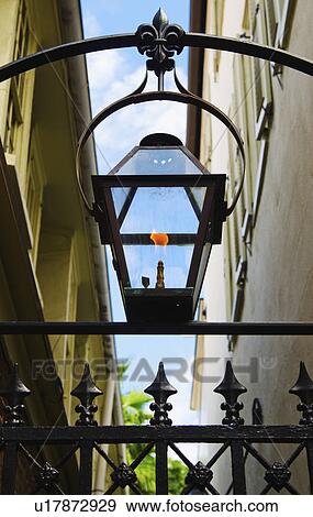 USA, South Carolina, Charleston, Close up of gas lamp View Large Photo Image Stock Photo - USA, South Carolina, Charleston, Close up of gas lamp. Fotosearch