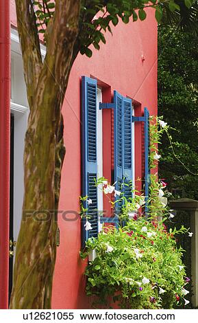 USA, South Carolina, Charleston, Close up of house in old town View Large Photo Image Stock Photography - USA, South Carolina, Charleston, Close up of house in old town. Fotosearch