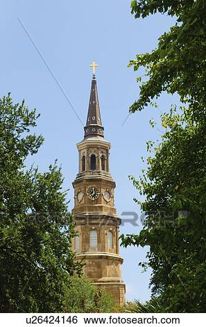 USA, South Carolina, Charleston, St. Philip's Church View Large Photo Image Stock Photograph - USA, South Carolina, Charleston, St. Philip's Church. Fotosearch
