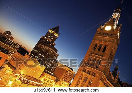 USA, Wisconsin, Milwaukee, Milwaukee Center and City Hall buildings in downtown district View Large Photo Image Stock Image - USA, Wisconsin, Milwaukee, Milwaukee Center and City Hall buildings in downtown district. Fotosearch