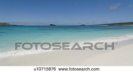 Stock Photograph - Beach, Gardner Bay, Espanola Island, Galapagos Islands, Ecuador. Fotosearch