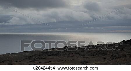 Clouds over the Pacific Ocean, Bartolome Island, Galapagos Islands, Ecuador View Large Photo Image Picture - Clouds over the Pacific Ocean, Bartolome Island, Galapagos Islands, Ecuador. Fotosearch