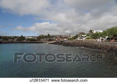 Coastal town, Puerto Baquerizo Moreno, San Cristobal Island, Galapagos Islands, Ecuador View Large Photo Image Stock Image - Coastal town, Puerto Baquerizo Moreno, San Cristobal Island, Galapagos Islands, Ecuador. Fotosearch