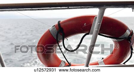 Life belt on a boat, Santiago Island, Galapagos Islands, Ecuador View Large Photo Image Stock Image - Life belt on a boat, Santiago Island, Galapagos Islands, Ecuador. Fotosearch