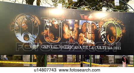Low angle view of a signboard, Plaza de Independencia, Historic Center, Quito, Ecuador View Large Photo Image Stock Image - Low angle view of a signboard, Plaza de Independencia, Historic Center, Quito, Ecuador. Fotosearch