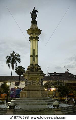 Monument, Plaza de Independencia, Historic Center, Quito, Ecuador View Large Photo Image Stock Photo - Monument, Plaza de Independencia, Historic Center, Quito, Ecuador. Fotosearch