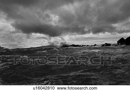 Waves breaking on the coast, Playa Ochoa, San Cristobal Island, Galapagos Islands, Ecuador View Large Photo Image Stock Image - Waves breaking on the coast, Playa Ochoa, San Cristobal Island, Galapagos Islands, Ecuador. Fotosearch