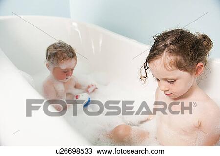 Children in bubble bath together View Large Photo Image Stock Image - Children in bubble bath together. Fotosearch
