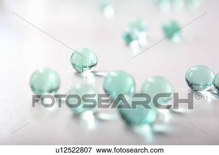 Stock Photo - Close up of glass beads. Fotosearch