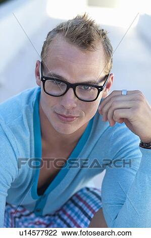 Close up of man’s smiling face View Large Photo Image Stock Image - Close up of man’s smiling face. Fotosearch