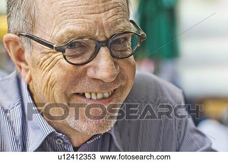 Close up of older man’s smiling face View Large Photo Image Stock Image - Close up of older man’s smiling face. Fotosearch