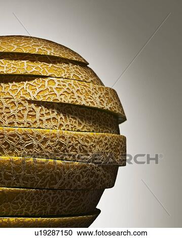 Close up of stack of melon slices View Large Photo Image Stock Image - Close up of stack of melon slices. Fotosearch