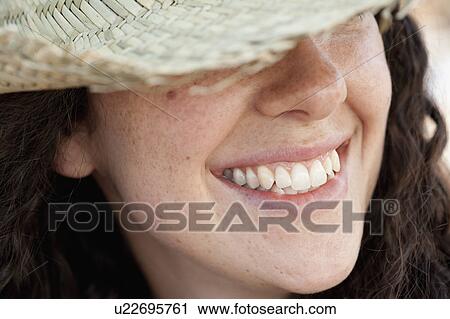 Close up of woman’s smile View Large Photo Image Stock Image - Close up of woman’s smile. Fotosearch