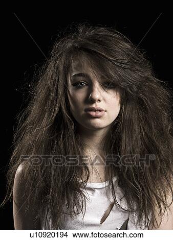 Girl With Messy Hair Picture U10920194 Fotosearch