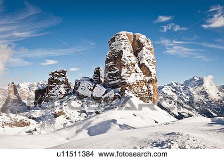 Snow covered rock formations View Large Photo Image Picture - Snow covered rock formations. Fotosearch