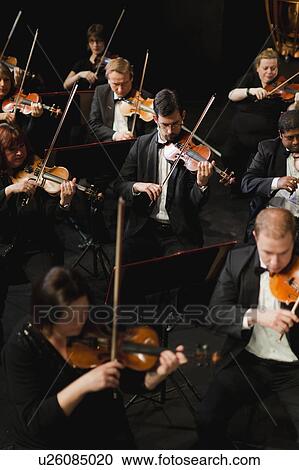 String section in orchestra View Large Photo Image Stock Image - String section in orchestra. Fotosearch