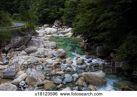 Atera gorge, Nagano Prefecture, Honshu, Japan View Large Photo Image Stock Photograph - Atera gorge, Nagano Prefecture, Honshu, Japan. Fotosearch