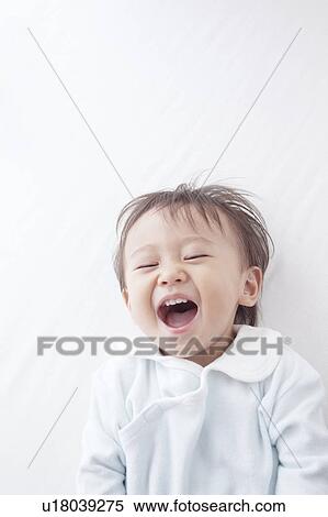 Baby Boy Laughing View Large Photo Image Stock Photography - Baby Boy Laughing. Fotosearch