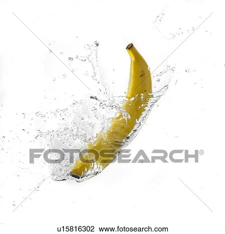 Banana Splashing Into Water View Large Photo Image Stock Image - Banana Splashing Into Water. Fotosearch
