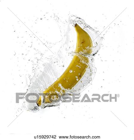 Banana Splashing Into Water View Large Photo Image Stock Image - Banana Splashing Into Water. Fotosearch