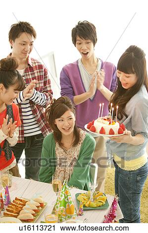 Stock Image - Birthday party. Fotosearch