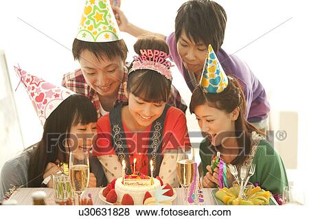 Stock Photo - Birthday party. Fotosearch