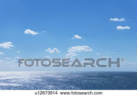 Picture - Blue Sky Over Sea. Fotosearch