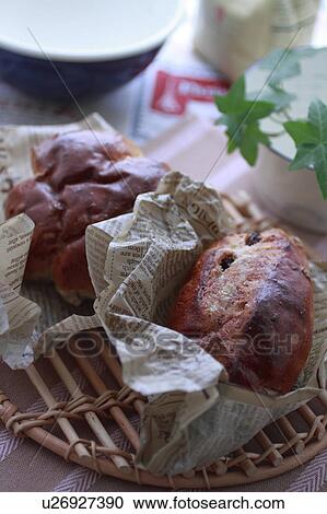 Stock Image - Bread wrapped with Paper. Fotosearch
