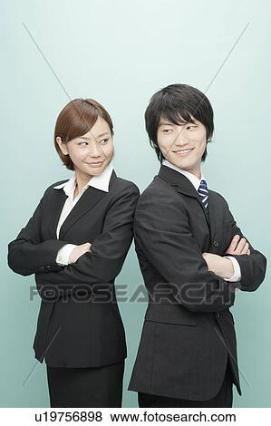Businessman and Businesswoman View Large Photo Image Stock Photo - Businessman and Businesswoman. Fotosearch