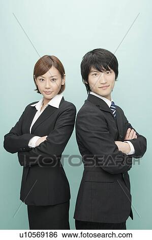 Businessman and Businesswoman View Large Photo Image Stock Photograph - Businessman and Businesswoman. Fotosearch