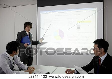 Businessman Giving Presentation View Large Photo Image Stock Image - Businessman Giving Presentation. Fotosearch