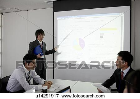 Businessman Giving Presentation View Large Photo Image Stock Photo - Businessman Giving Presentation. Fotosearch