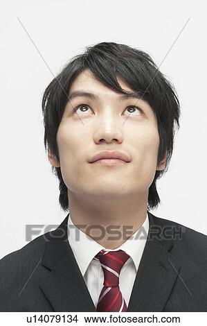 Businessman Looking Up View Large Photo Image Picture - Businessman Looking Up. Fotosearch