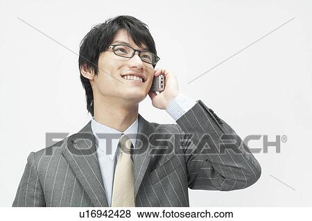 Stock Photo - Businessman on Phone. Fotosearch
