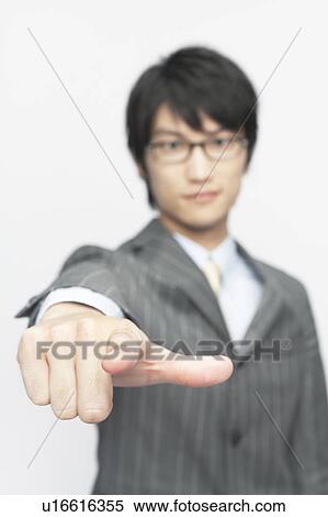 Stock Photography - Businessman Pointing. Fotosearch