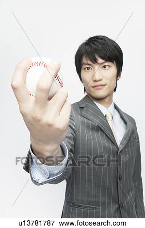 Businessman Squeezing Baseball View Large Photo Image Stock Photo - Businessman Squeezing Baseball. Fotosearch