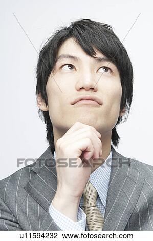 Businessman Thinking View Large Photo Image Stock Image - Businessman Thinking. Fotosearch