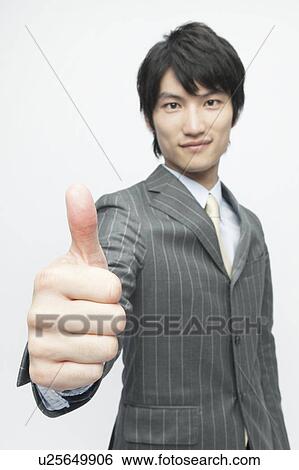 Businessman with Thumb Up View Large Photo Image Stock Photograph - Businessman with Thumb Up. Fotosearch