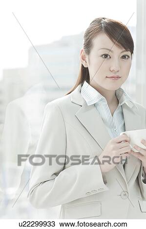Businesswoman Having Tea Cup View Large Photo Image Stock Image - Businesswoman Having Tea Cup. Fotosearch