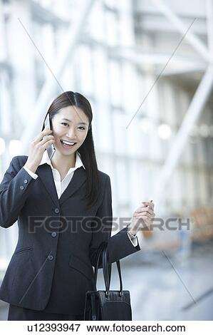 Businesswoman on Phone View Large Photo Image Stock Photo - Businesswoman on Phone. Fotosearch