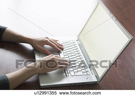 Businesswoman Typing with Laptop View Large Photo Image Stock Photography - Businesswoman Typing with Laptop. Fotosearch