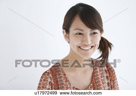 Cheerful Young Woman View Large Photo Image Stock Photo - Cheerful Young Woman. Fotosearch